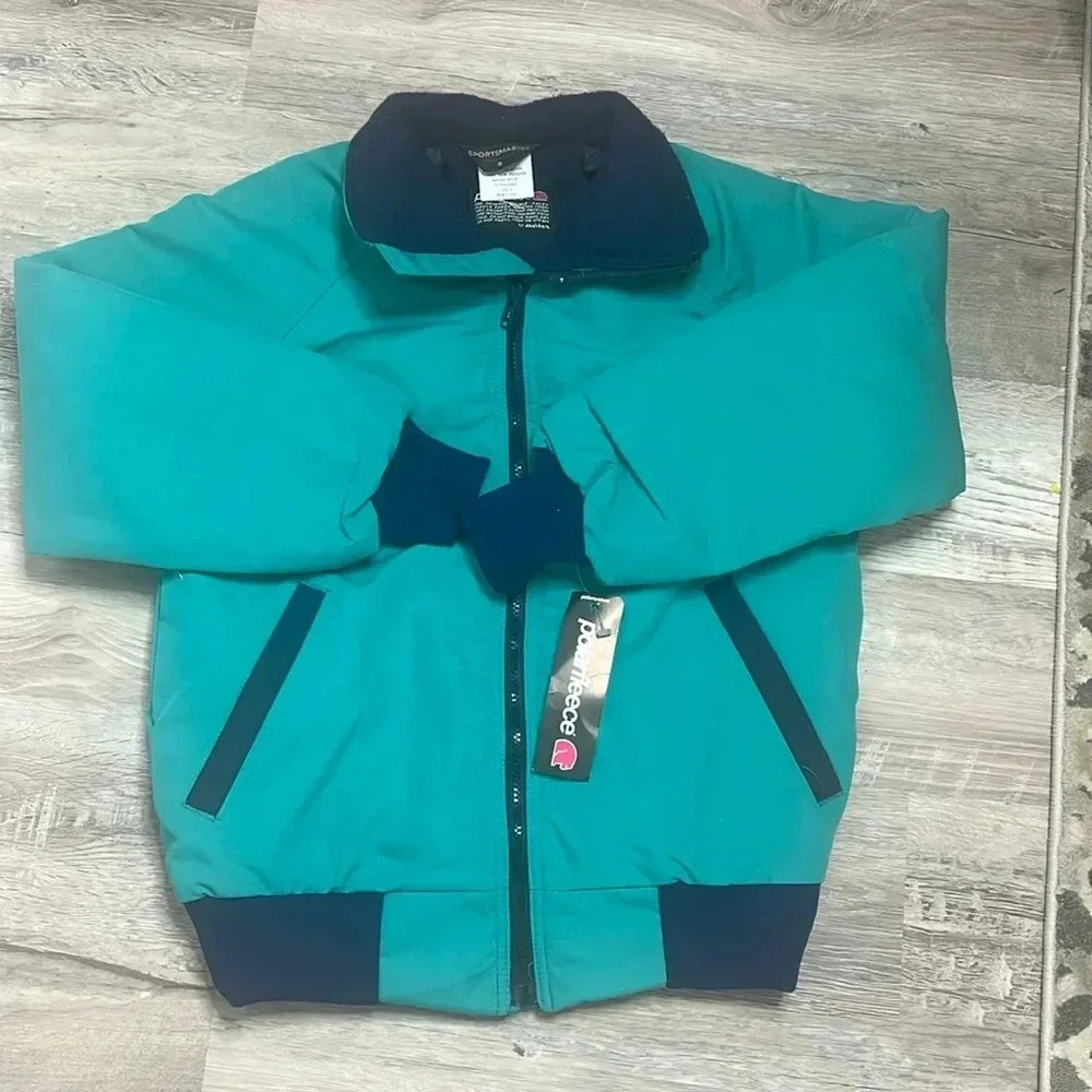 Sportsmaster Polarfleece Womens Jacket Coat Size S Blue Teal Vintage NWT